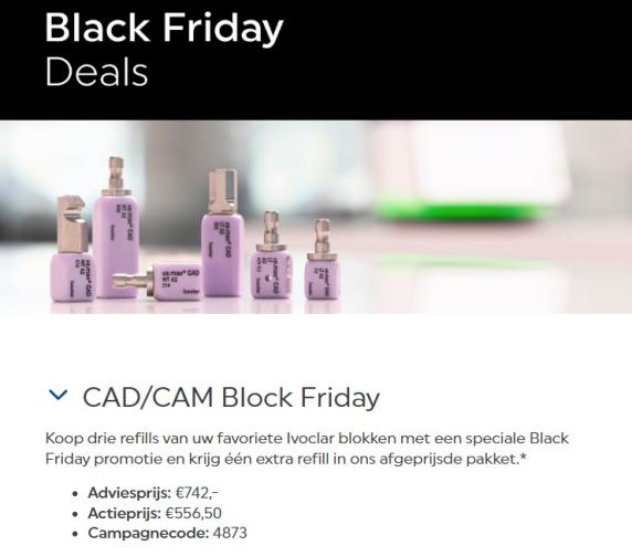 Black Friday bij Ivoclar