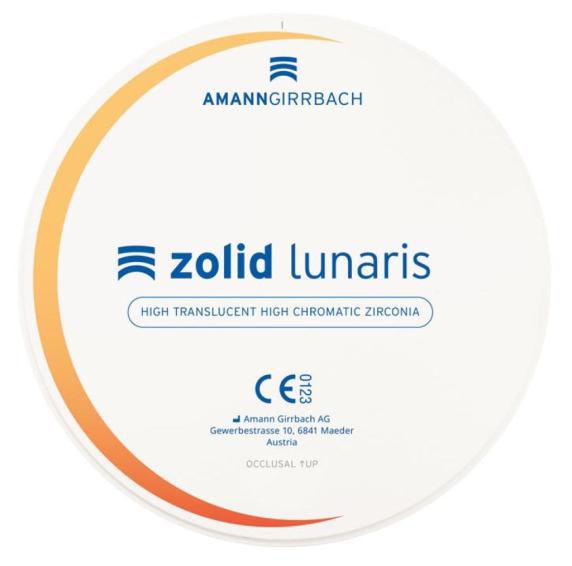 NIEUW - Zolid Lunaris blank Amann Girrbach